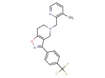 5-[(3-methylpyridin-2-yl)methyl]-3-[4-(trifluoromethyl)phenyl]-4,5,6,7-tetrahydroisoxazolo[4,5-c]pyridine