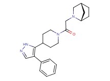 (1S*,4R*)-2-{2-oxo-2-[4-(4-phenyl-1H-pyrazol-5-yl)piperidin-1-yl]ethyl}-2-azabicyclo[2.2.1]heptane