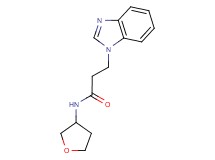 3-(1H-benzimidazol-1-yl)-N-(tetrahydro-3-furanyl)propanamide trifluoroacetate