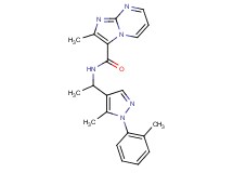 2-methyl-N-{1-[5-methyl-1-(2-methylphenyl)-1H-pyrazol-4-yl]ethyl}imidazo[1,2-a]pyrimidine-3-carboxamide