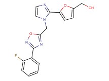 [5-(1-{[3-(2-fluorophenyl)-1,2,4-oxadiazol-5-yl]methyl}-1H-imidazol-2-yl)-2-furyl]methanol