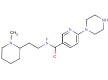 N-[2-(1-methylpiperidin-2-yl)ethyl]-6-piperazin-1-ylnicotinamide