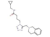 N-(cyclopropylmethyl)-4-[5-(3,4-dihydro-2(1H)-isoquinolinylmethyl)-1H-tetrazol-1-yl]butanamide
