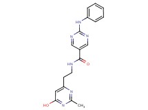 2-anilino-N-[2-(6-hydroxy-2-methyl-4-pyrimidinyl)ethyl]-5-pyrimidinecarboxamide