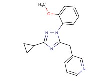 3-{[3-cyclopropyl-1-(2-methoxyphenyl)-1H-1,2,4-triazol-5-yl]methyl}pyridine