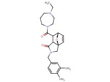 (3aR*,6S*)-2-(3,4-dimethylbenzyl)-7-[(4-ethyl-1,4-diazepan-1-yl)carbonyl]-2,3,7,7a-tetrahydro-3a,6-epoxyisoindol-1(6H)-one