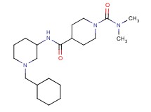 N~4~-[1-(cyclohexylmethyl)-3-piperidinyl]-N~1~,N~1~-dimethyl-1,4-piperidinedicarboxamide