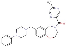 4-[(5-methyl-2-pyrazinyl)carbonyl]-7-[(4-phenyl-1-piperazinyl)methyl]-2,3,4,5-tetrahydro-1,4-benzoxazepine