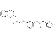 1-(3,4-dihydro-2(1H)-isoquinolinyl)-3-(3-{[(3-isoxazolylmethyl)(methyl)amino]methyl}phenoxy)-2-propanol