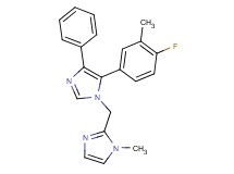5-(4-fluoro-3-methylphenyl)-1-[(1-methyl-1H-imidazol-2-yl)methyl]-4-phenyl-1H-imidazole
