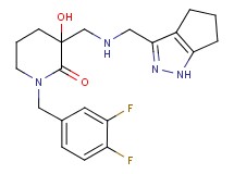 1-(3,4-difluorobenzyl)-3-hydroxy-3-{[(1,4,5,6-tetrahydrocyclopenta[c]pyrazol-3-ylmethyl)amino]methyl}-2-piperidinone
