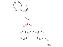 N-(imidazo[1,2-a]pyridin-3-ylmethyl)-3-(4-methoxyphenyl)-3-phenylpropanamide