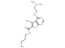 N-butyl-4-{[2-(dimethylamino)ethyl]amino}-5-methylthieno[2,3-d]pyrimidine-6-carboxamide