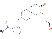 2-(3-hydroxypropyl)-9-[(4-isopropyl-4H-1,2,4-triazol-3-yl)methyl]-2,9-diazaspiro[5.5]undecan-3-one