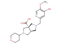 (3aS*,6aS*)-2-[(4-hydroxy-5-methoxypyridin-2-yl)methyl]-5-(tetrahydro-2H-pyran-4-yl)hexahydropyrrolo[3,4-c]pyrrole-3a(1H)-carboxylic acid