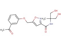 5-[(3-acetylphenoxy)methyl]-N-[2-hydroxy-1-(hydroxymethyl)-1-methylethyl]isoxazole-3-carboxamide