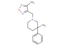3-methyl-1-[(4-methyl-1,2,5-oxadiazol-3-yl)methyl]-3-phenylpiperidine