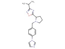 5-{1-[4-(1H-imidazol-1-yl)benzyl]-2-pyrrolidinyl}-3-isopropyl-1,2,4-oxadiazole