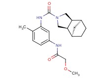 (1R*,2R*,6S*,7S*)-N-{5-[(methoxyacetyl)amino]-2-methylphenyl}-4-azatricyclo[5.2.1.0~2,6~]decane-4-carboxamide