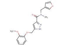 N-(3-furylmethyl)-5-[(2-methoxyphenoxy)methyl]-N-methyl-1H-pyrazole-3-carboxamide