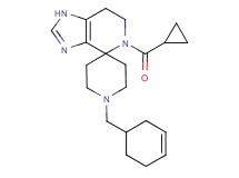 1'-(cyclohex-3-en-1-ylmethyl)-5-(cyclopropylcarbonyl)-1,5,6,7-tetrahydrospiro[imidazo[4,5-c]pyridine-4,4'-piperidine]