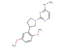 2-[3-(2,5-dimethoxyphenyl)pyrrolidin-1-yl]-N-methylpyrimidin-4-amine