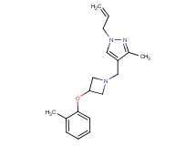 1-allyl-3-methyl-4-{[3-(2-methylphenoxy)azetidin-1-yl]methyl}-1H-pyrazole