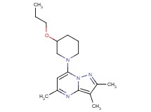 2,3,5-trimethyl-7-(3-propoxypiperidin-1-yl)pyrazolo[1,5-a]pyrimidine