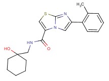 N-[(1-hydroxycyclohexyl)methyl]-6-(2-methylphenyl)imidazo[2,1-b][1,3]thiazole-3-carboxamide