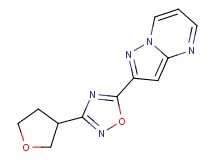 2-[3-(tetrahydrofuran-3-yl)-1,2,4-oxadiazol-5-yl]pyrazolo[1,5-a]pyrimidine