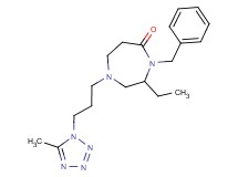 4-benzyl-3-ethyl-1-[3-(5-methyl-1H-tetrazol-1-yl)propyl]-1,4-diazepan-5-one