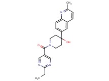 1-[(2-ethylpyrimidin-5-yl)carbonyl]-4-(2-methylquinolin-6-yl)piperidin-4-ol