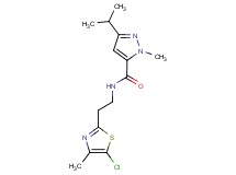 N-[2-(5-chloro-4-methyl-1,3-thiazol-2-yl)ethyl]-3-isopropyl-1-methyl-1H-pyrazole-5-carboxamide