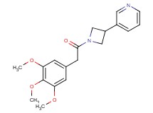 3-{1-[(3,4,5-trimethoxyphenyl)acetyl]-3-azetidinyl}pyridine