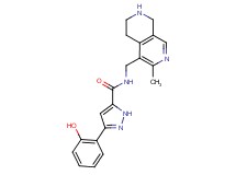 3-(2-hydroxyphenyl)-N-[(3-methyl-5,6,7,8-tetrahydro-2,7-naphthyridin-4-yl)methyl]-1H-pyrazole-5-carboxamide
