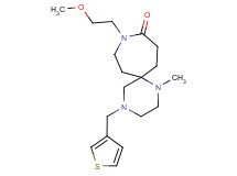 9-(2-methoxyethyl)-1-methyl-4-(3-thienylmethyl)-1,4,9-triazaspiro[5.6]dodecan-10-one
