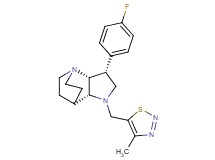 (3R*,3aR*,7aR*)-3-(4-fluorophenyl)-1-[(4-methyl-1,2,3-thiadiazol-5-yl)methyl]octahydro-4,7-ethanopyrrolo[3,2-b]pyridine