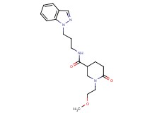 N-[3-(1H-indazol-1-yl)propyl]-1-(2-methoxyethyl)-6-oxo-3-piperidinecarboxamide