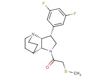 (3R*,3aR*,7aR*)-3-(3,5-difluorophenyl)-1-[(methylthio)acetyl]octahydro-4,7-ethanopyrrolo[3,2-b]pyridine