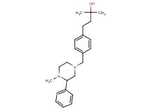 2-methyl-4-{4-[(4-methyl-3-phenyl-1-piperazinyl)methyl]phenyl}-2-butanol