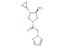 (3R*,4S*)-4-cyclopropyl-1-(1H-pyrazol-1-ylacetyl)-3-pyrrolidinamine
