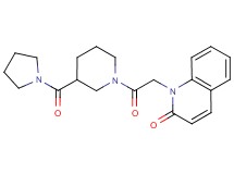 1-{2-oxo-2-[3-(pyrrolidin-1-ylcarbonyl)piperidin-1-yl]ethyl}quinolin-2(1H)-one