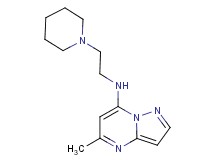 5-methyl-N-[2-(1-piperidinyl)ethyl]pyrazolo[1,5-a]pyrimidin-7-amine