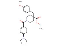 ethyl 4-(4-methoxybenzyl)-1-[4-(1-pyrrolidinyl)benzoyl]-4-piperidinecarboxylate