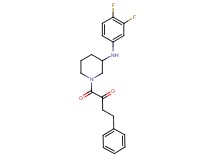 1-{3-[(3,4-difluorophenyl)amino]-1-piperidinyl}-1-oxo-4-phenyl-2-butanone