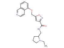 N-[(1-ethyl-2-pyrrolidinyl)methyl]-5-[(5-isoquinolinyloxy)methyl]-3-isoxazolecarboxamide