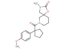 7-{[1-(4-methoxyphenyl)cyclopentyl]carbonyl}-3-methyl-1-oxa-3,7-diazaspiro[4.5]decan-2-one