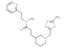 N-methyl-3-{1-[(5-methyl-1,3,4-oxadiazol-2-yl)methyl]piperidin-3-yl}-N-(2-pyridin-2-ylethyl)propanamide