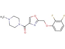 1-({2-[(2,3-difluorophenoxy)methyl]-1,3-oxazol-4-yl}carbonyl)-4-methylpiperazine