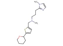 N-methyl-3-(1-methyl-1H-imidazol-2-yl)-N-{[5-(tetrahydro-2H-pyran-2-yl)-2-thienyl]methyl}propan-1-amine